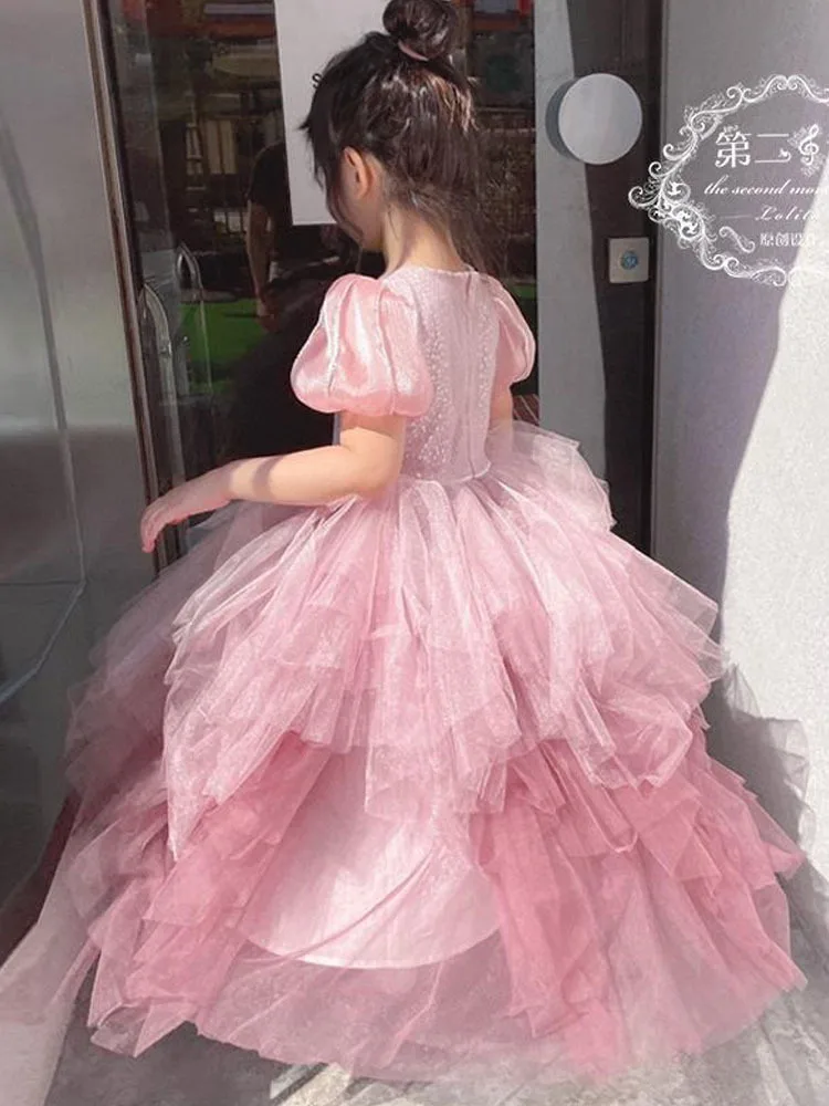 Girls Princess Gradient Sequin Fluffy Dress Party Dresses For Girls Girls Elegant Dresses Evening Dress Princess Dress Girl