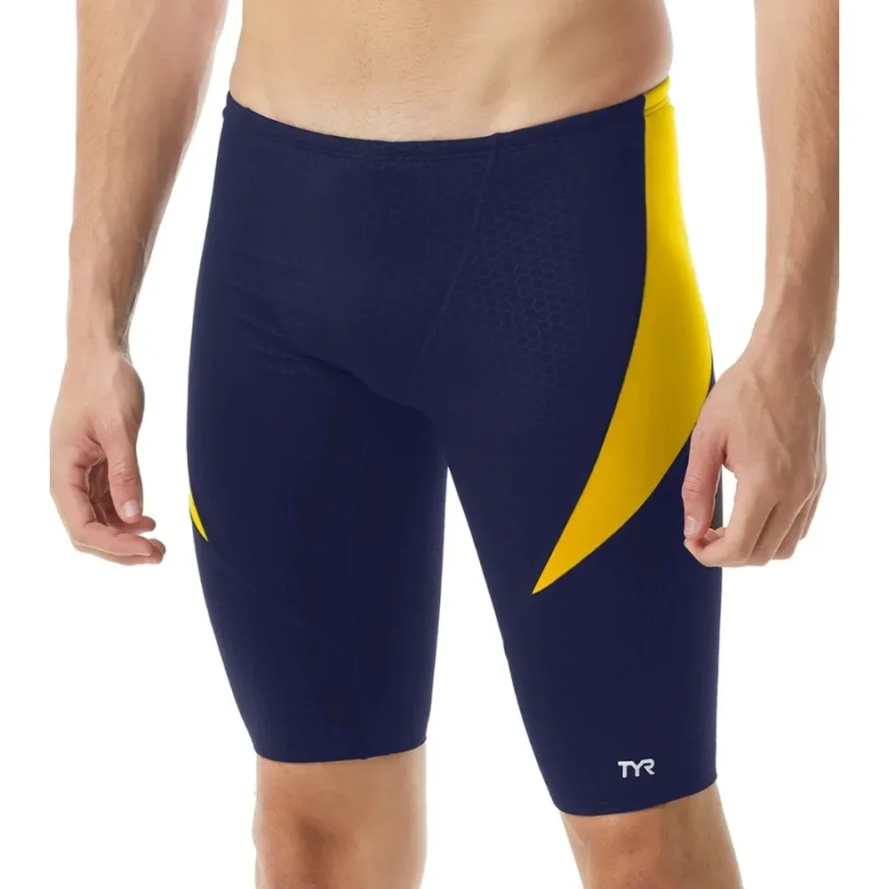 Summer Men's Swim Jammer Endurance Athletic Training Swimsuit Beach Swimming Trunks For Swimwear Jammers Tight Surf Shorts