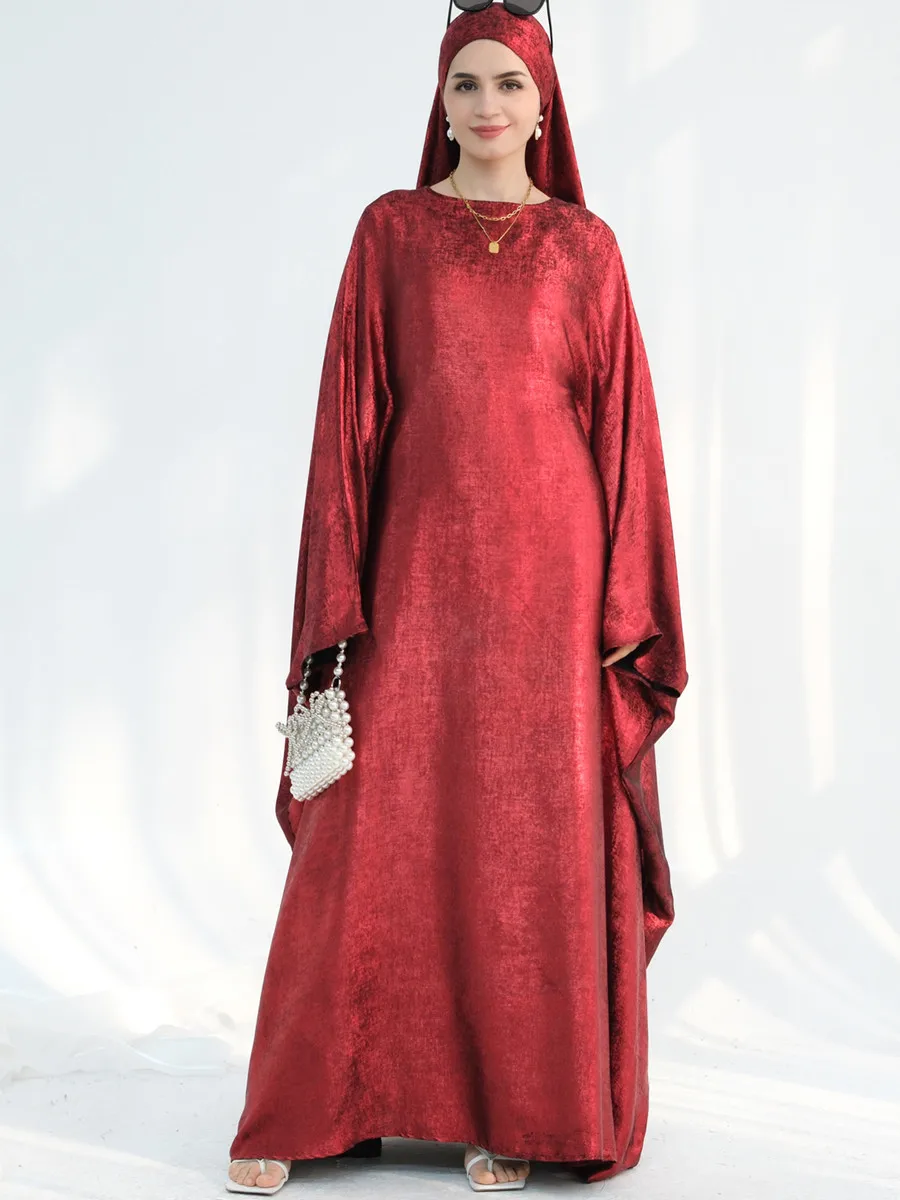 NONE Traditional Abaya Solid Color 5
