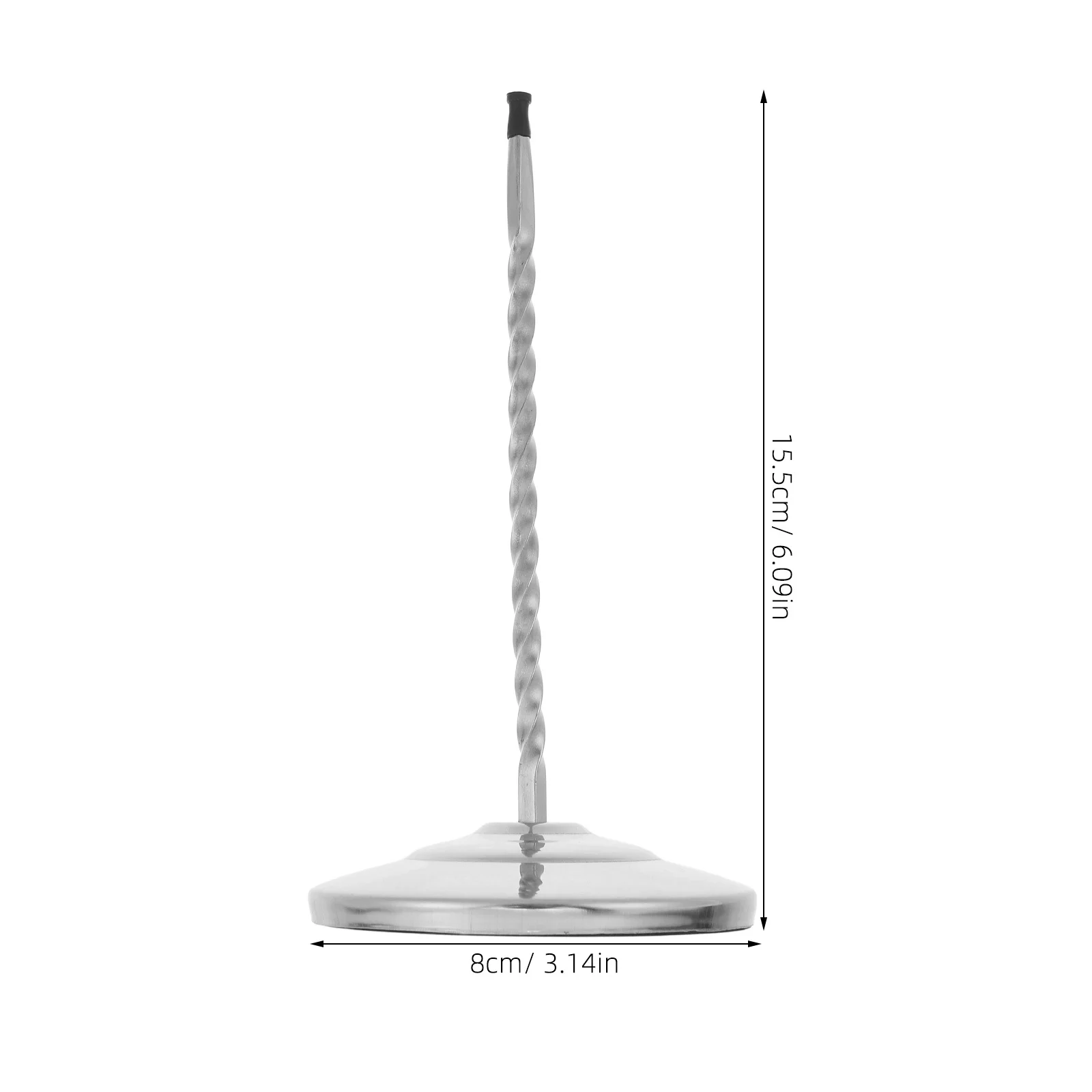 حامل فواتير من الفولاذ المقاوم للصدأ، قاعدة سبايك شديدة التحمل، منظم إيصالات ثابت لمطعم المطبخ والمكتب