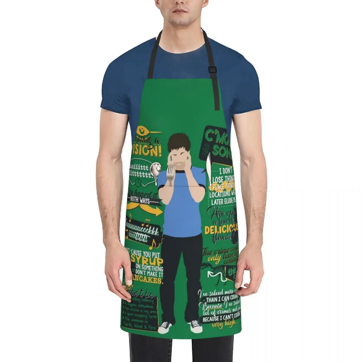 Psych - Shawn Spencer Quotes Apron Cooking Waterproof women Apron