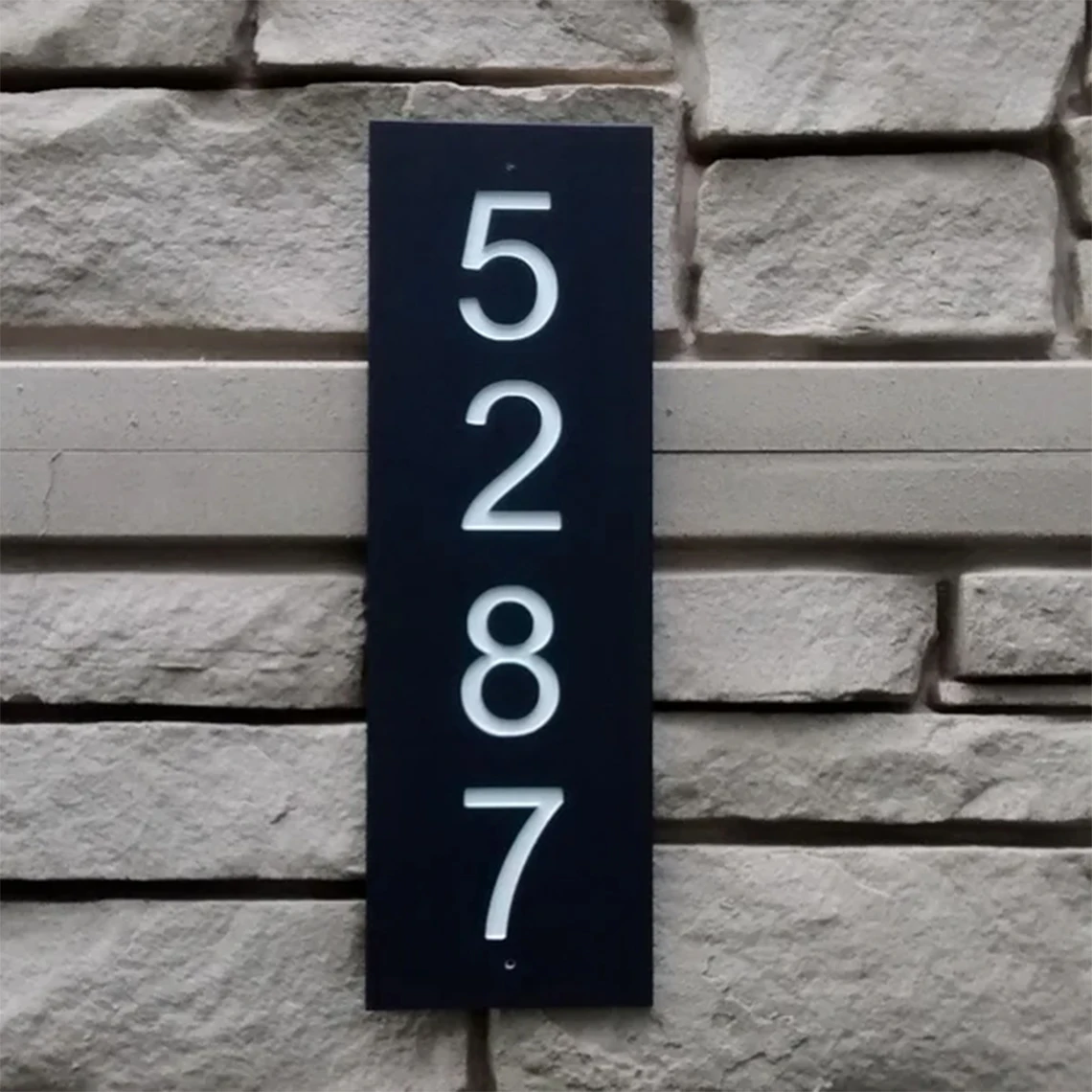 House Number Plaque, Number Plaque, Address Plaque, House Number Horizontal, Address Sign, Out Door Sign, Custom House Numbers,