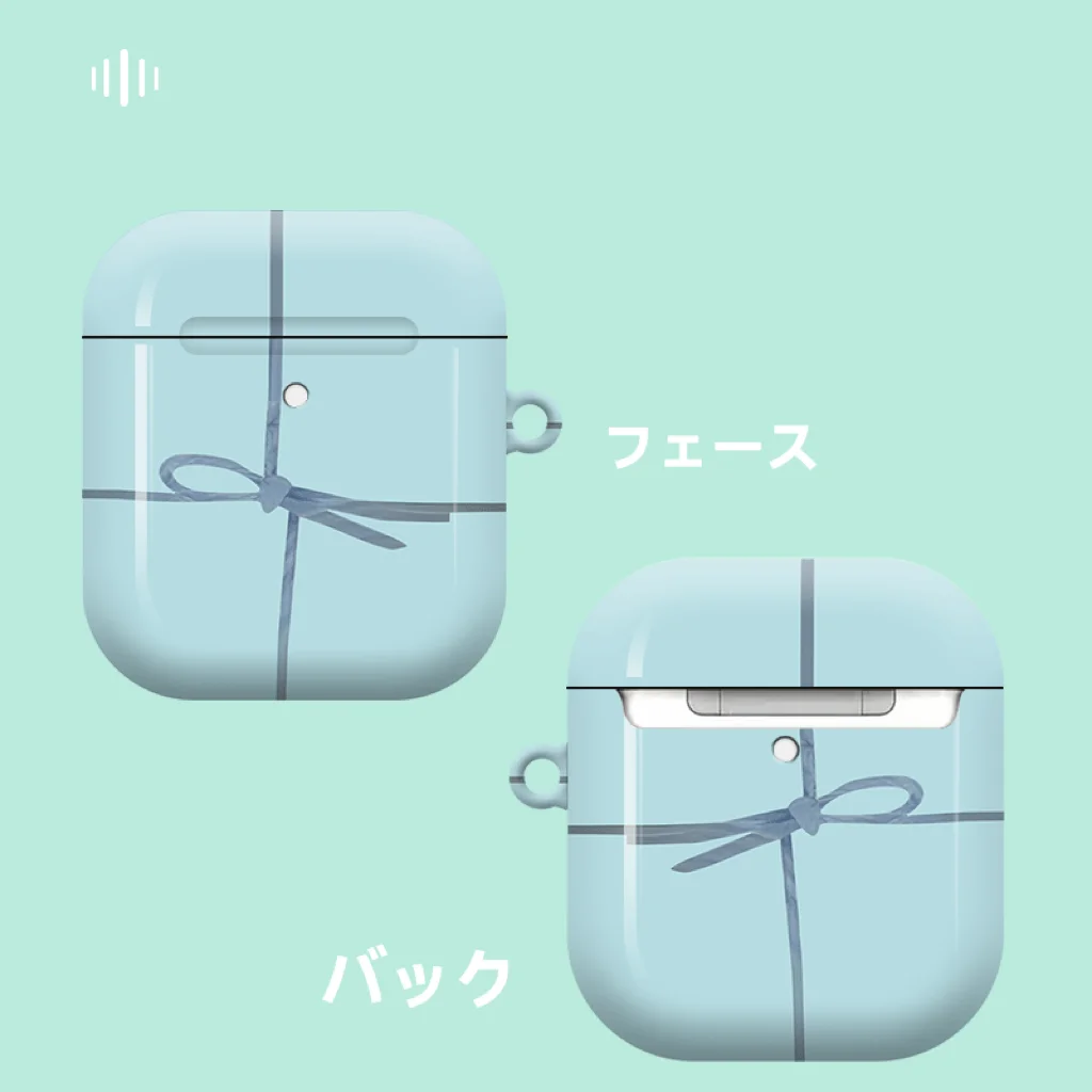 Ins-funda protectora para auriculares con pajarita azul coreana, funda protectora para auriculares para Apple Airpods 2nd Pro 2 3 1 4, caja de carga inalámbrica Bluetooth