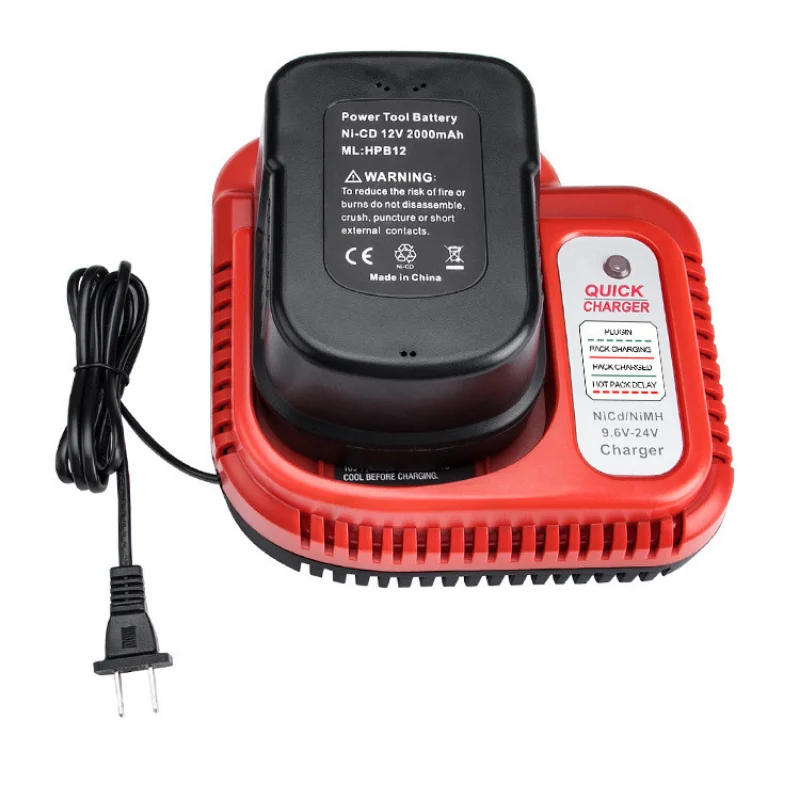 Battery Charger Replacement For Black&Decker 9.6V/12V/14.4V/18V Ni-CD Ni-MH Battery Charger Multi-Volt Fast Battery Charger