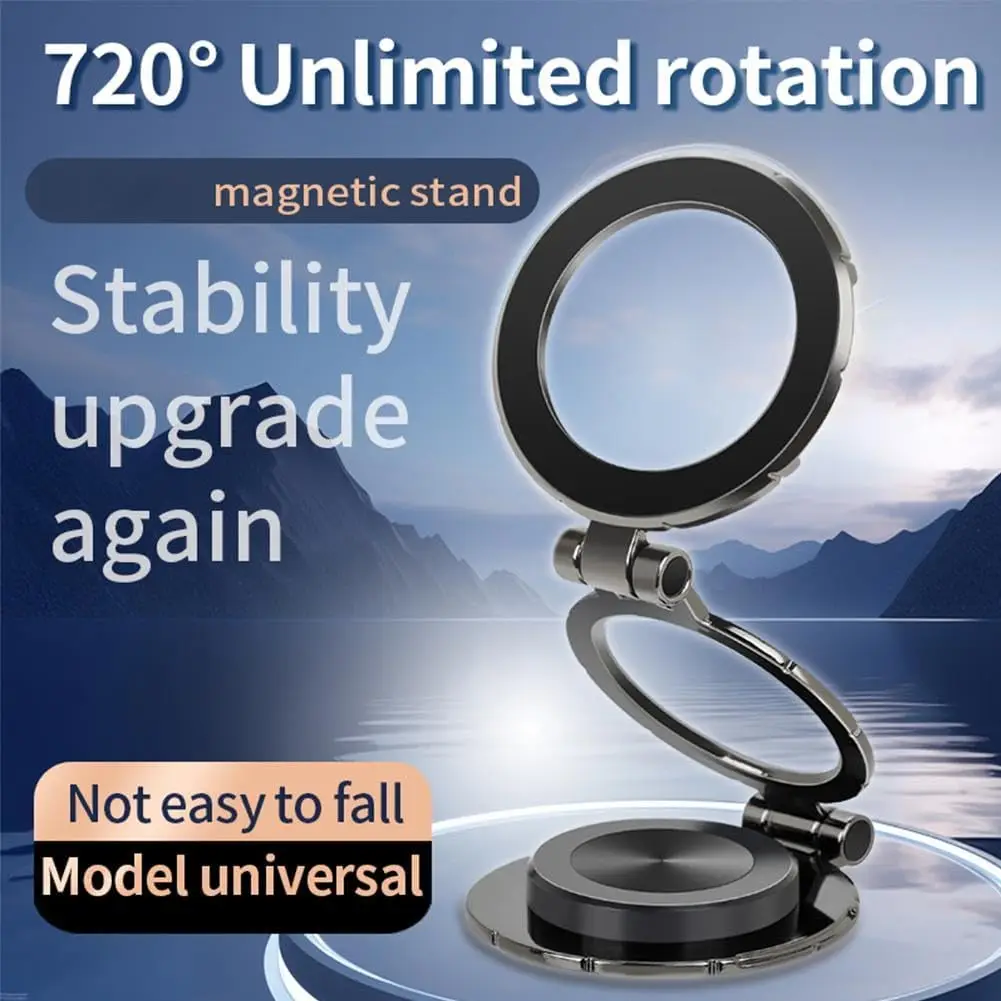 

Magnetic Car Phone Holder Stand 360 Rotatable Magnet Car Mount Support GPS Mobile Bracket For Macsafe iPhone 16 15 14 Samsung