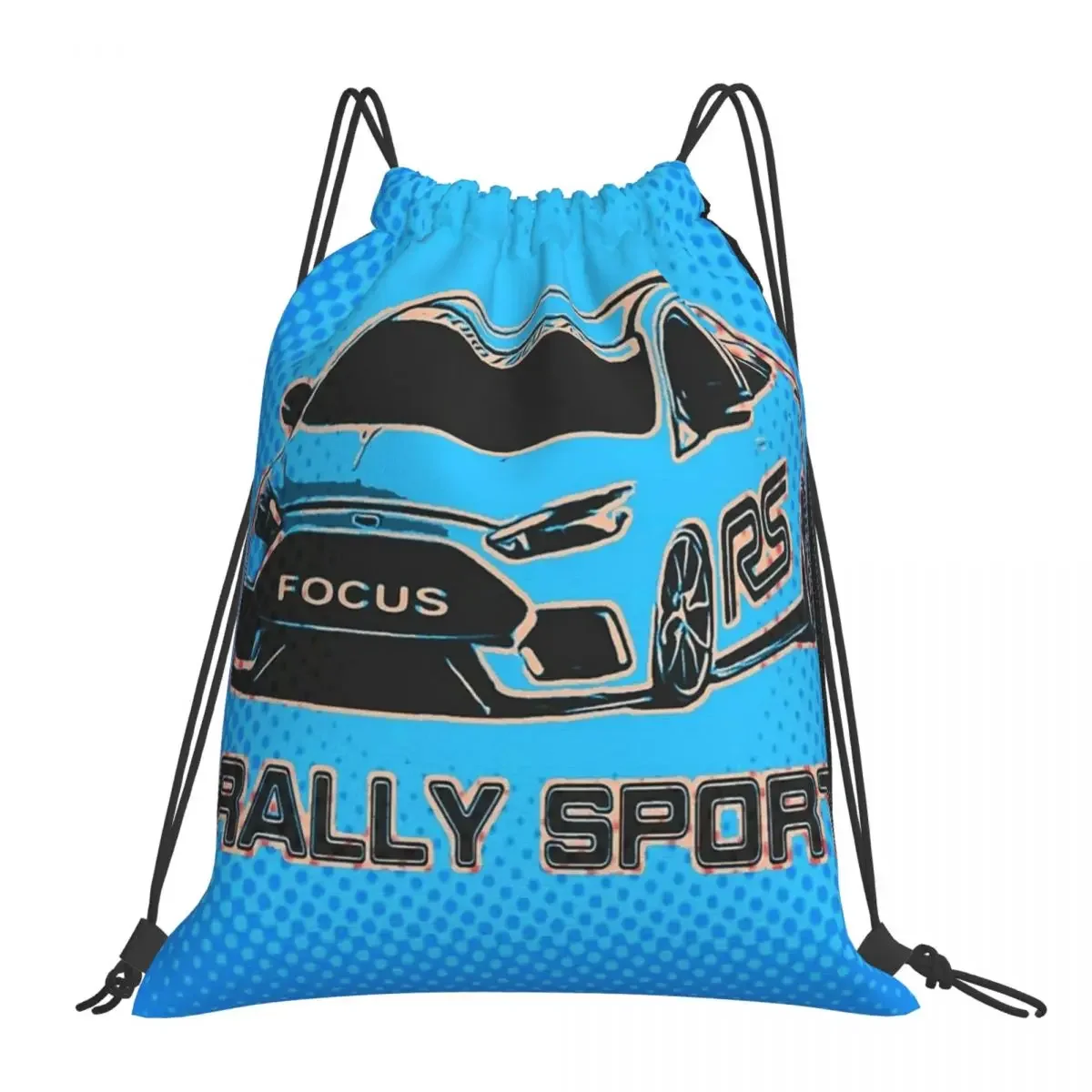 

FORD FOCUS RS Backpacks Multi-function Portable Drawstring Bags Drawstring Bundle Pocket Shoes Bag BookBag For Man Woman School