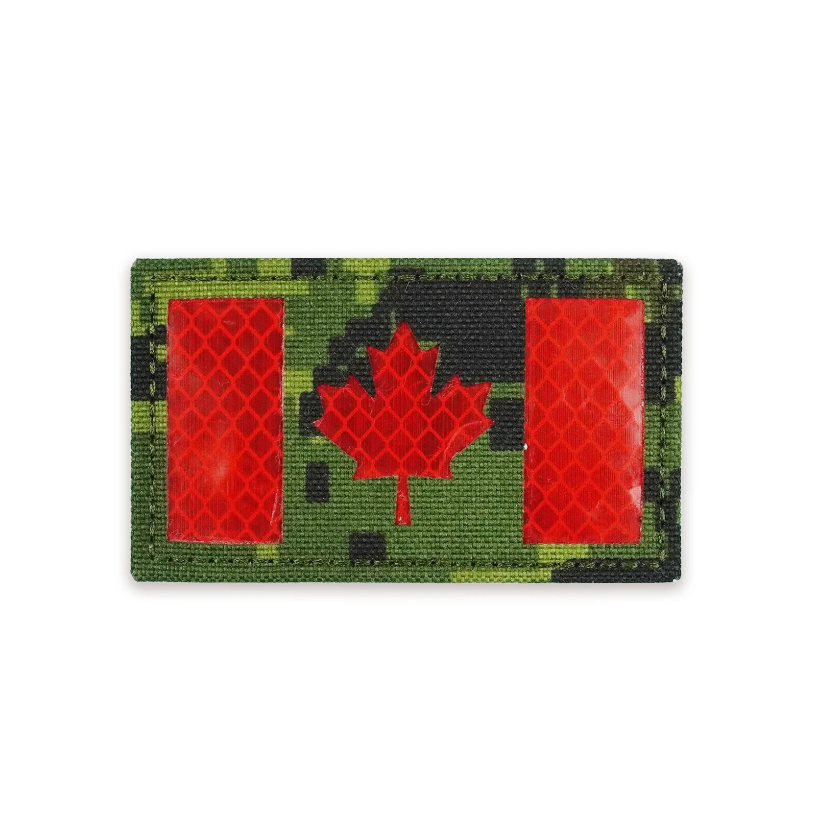 MAUHOSO reflective warning badge Canada flag badge blood type badge medical cross badge reflective military and police badge