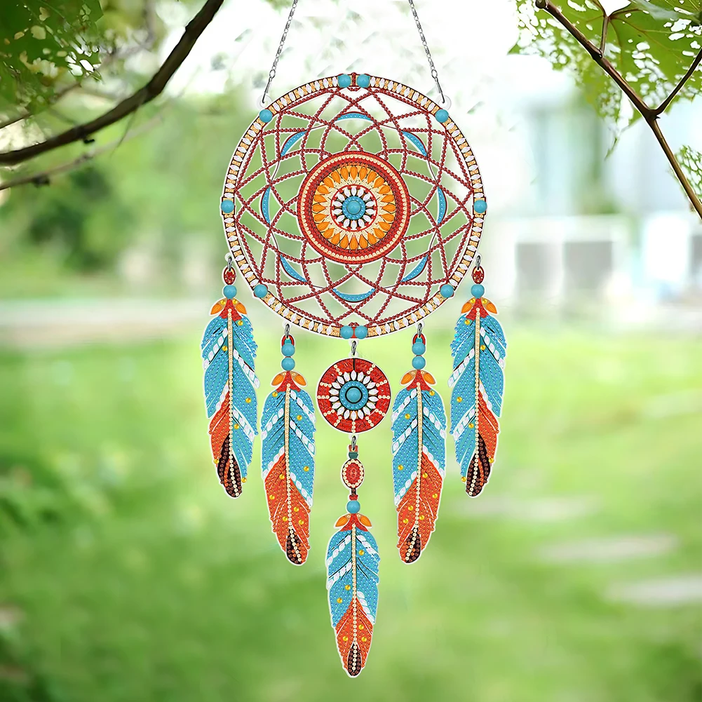 

Dream Catcher 2D Flat DIY Diamond Art Pendant Special Shape Diamond Painting Set