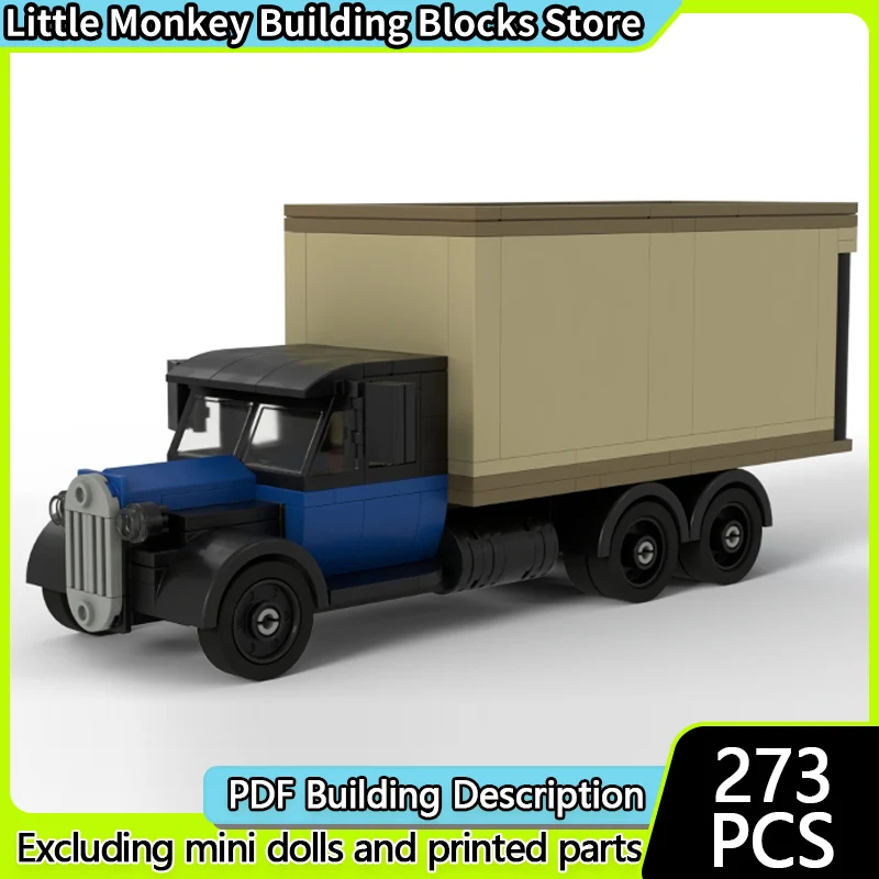 

Конструктор City Car Model MOC: Классический винтажный грузовик, модульная технология, развивающая игрушка для детей, подарок на праздник, набор для сборки