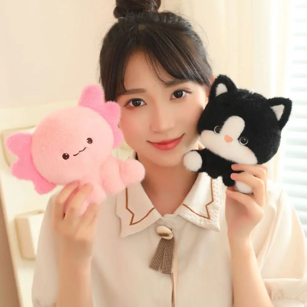 

Beautiful Animal Pet Cat Plush Toy Ginger Cat Fluffy Kitten Stuffed Doll Anime Black Cartoon Simulation Cat Doll Kids