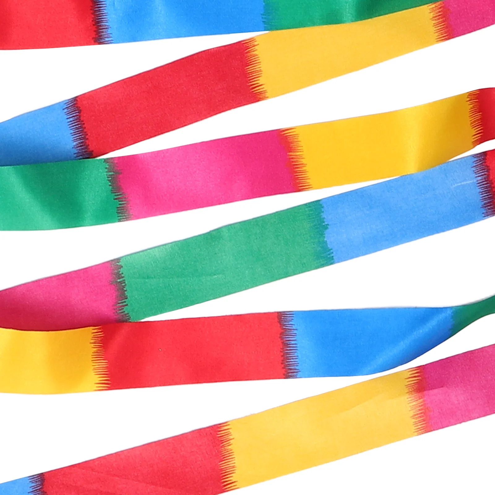 5 szt. Artystycznych Wstążek Gimnastycznych z Pałeczką, Tęczowe Wstążki Taneczne, Lekkie Streamery do Baletu, Tańca Rytmicznego, na Imprezę