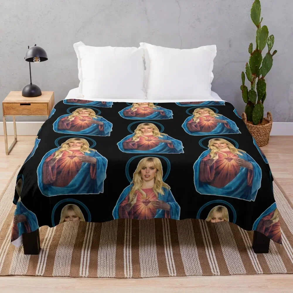 

renee-rapp-jesus Throw Blanket Moving Soft Big Furrys Blankets