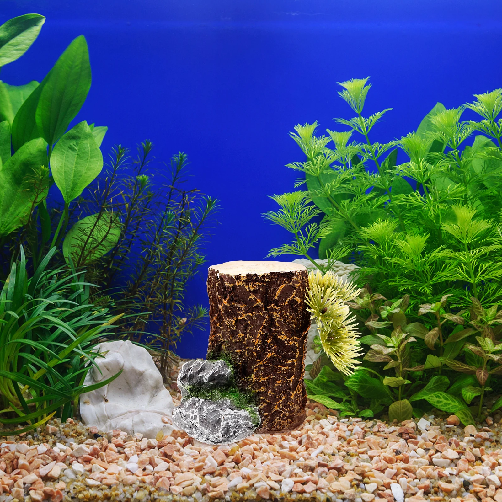 

Simulated Trunk Aquarium Stump Decorative Tree Tank Landscaping Resin Material Fish Tank Underwater Home DIY Artificial Stumps