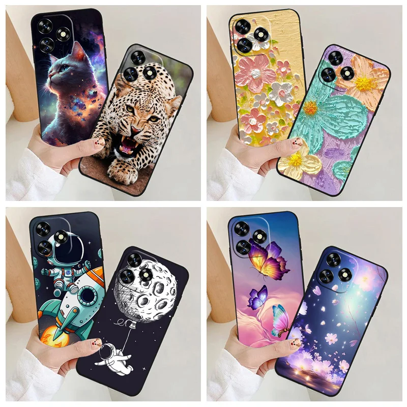 

For Oukitel C51 Phone Case astronaut Silicone Camera Protection Back Cover For Oukitel C51 OukitelC51 c 51 Funda Coque Colorful