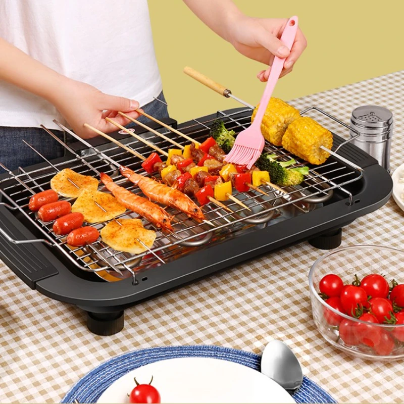 เตาอบบาร์บีคิวที่ใช้ในครัวเรือน Rack ในร่มหลอดความร้อนบาร์บีคิว Kebab ครอบครัวบ้านขนาดเล็กตารางเครื่องสไตล์เกาหลี