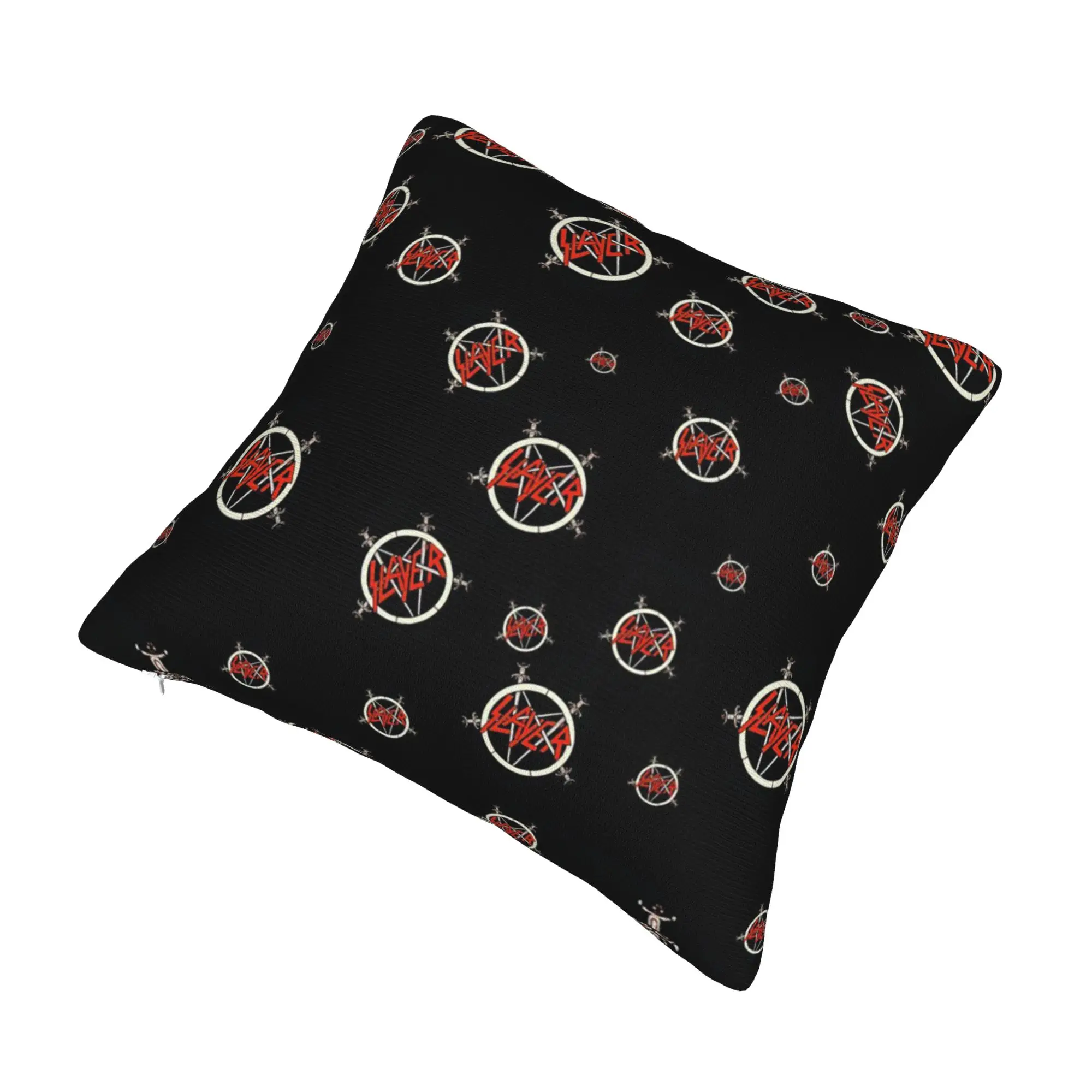 Heavy Metal Rock S-Slayers Cushion Cover 40x40cm  Velvet Modern Pillow Cases Home Decoration