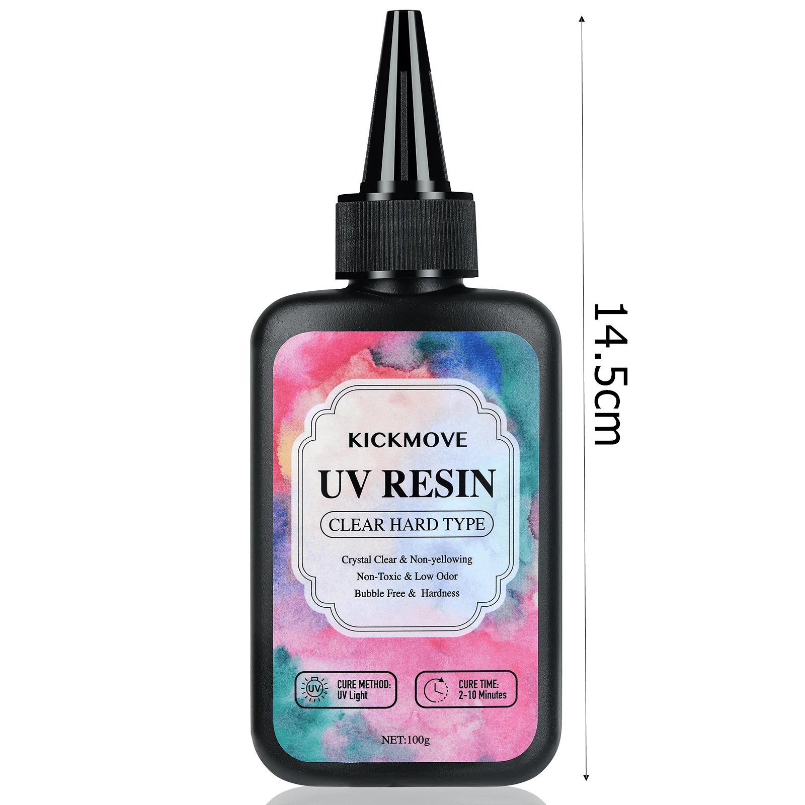 300g UV Resin Clear,Hard,Upgraded Crystal Clear Epoxy Resin Up Premixed UV Cure Resin for Craft Jewelry Making