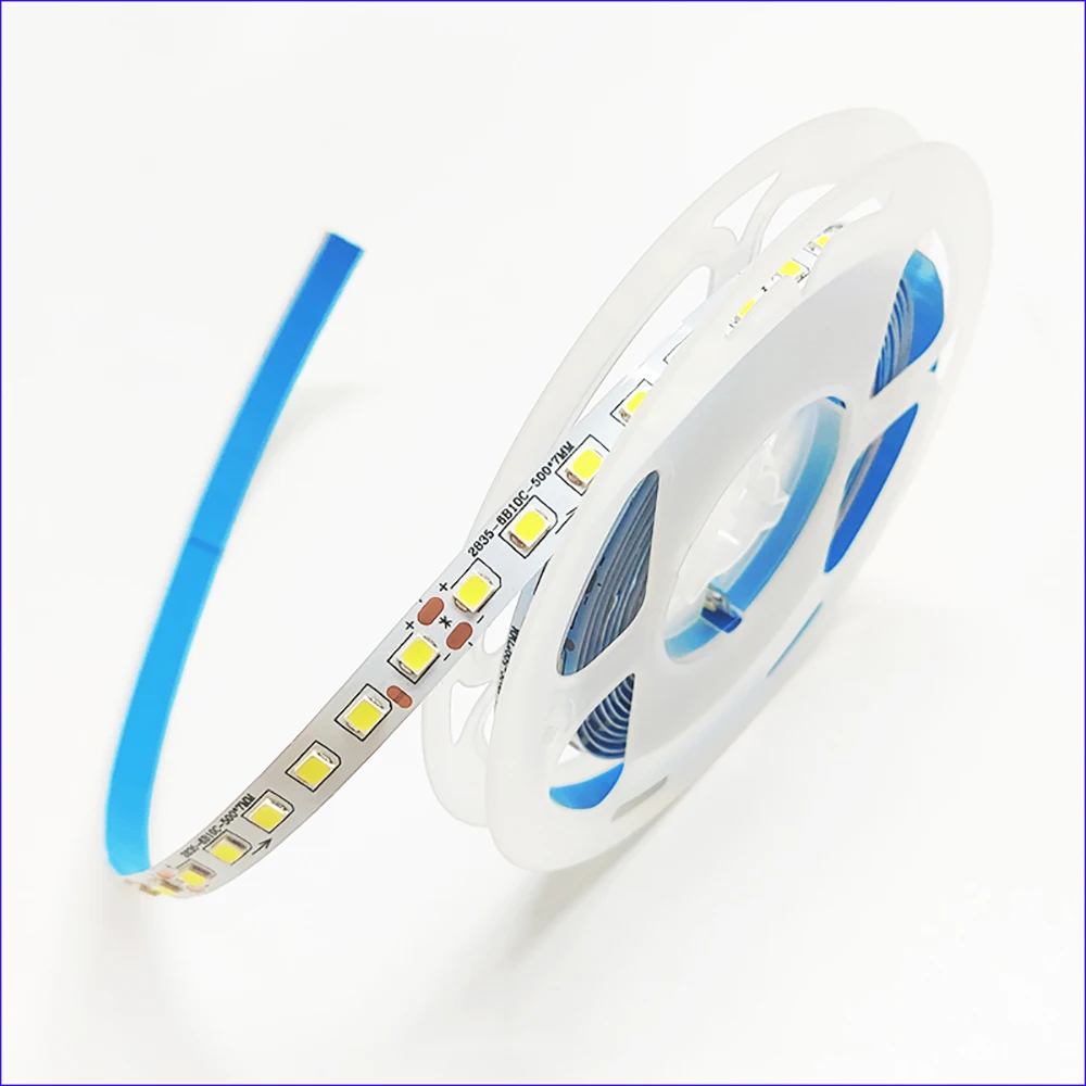 5 Meters SMD2835 Strip 7MM 100LEDs 120LEDs and 180LEDs constant current LED ribbon single color 3000K 6500K flexible LED belt .