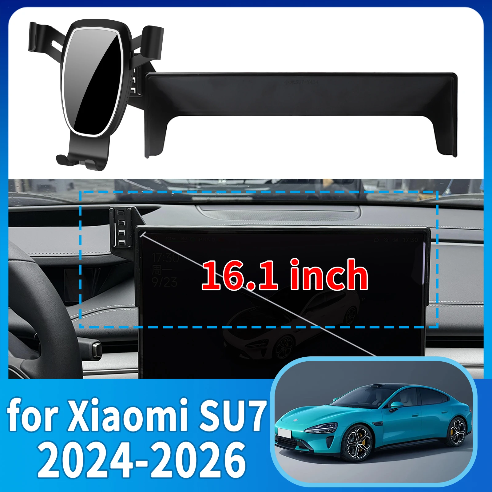 

fit for Xiaomi SU7 Xiao Mi MS11 2024 2025 2026 ​​Anti-Shake Screen Base Phone Holder Mount Stand ​​ Dedicated Car​​ accessoires