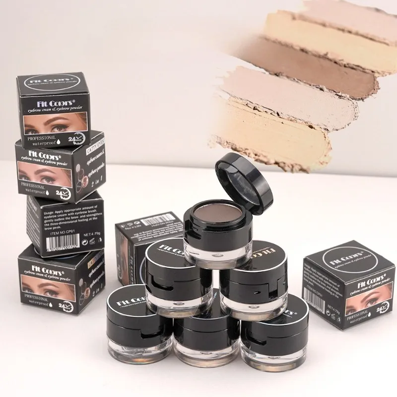 2 Layer Brow Gel 6 Colors Waterproof and Smudge Proof Long Lasting Natural Finish for All Day Wear and Easy Application Cosmetic