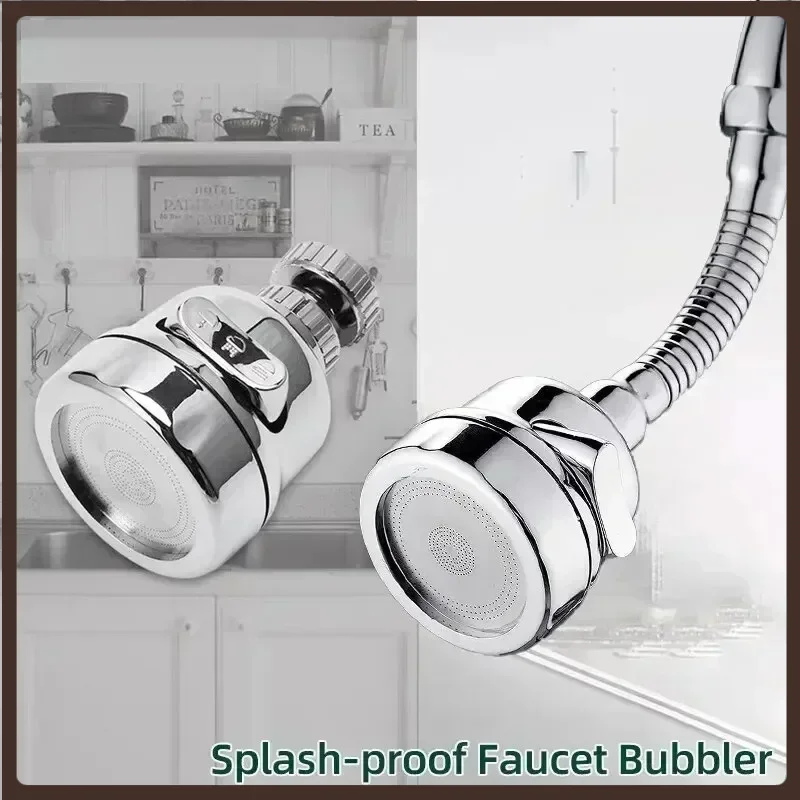 

Tap Nozzle Kitchen Sink Faucet Booster Sprayer Head 3 Water Outlet Modes 360-degree Rotation