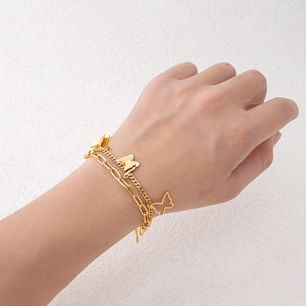Damenarmband Trendiger Edelstahlschmuck 2026 Italienisches Charm-Armband Kostenlose Lieferung Artikel für Damen Frauenaccessoires – Detail 2