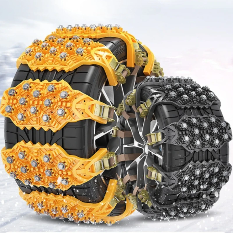 Universal Car Snow Chain Suitable for Tires 165~265 Off-road Vehicle SUV Tracked Snow Chain Cars Tire Special Anti-skid Chains