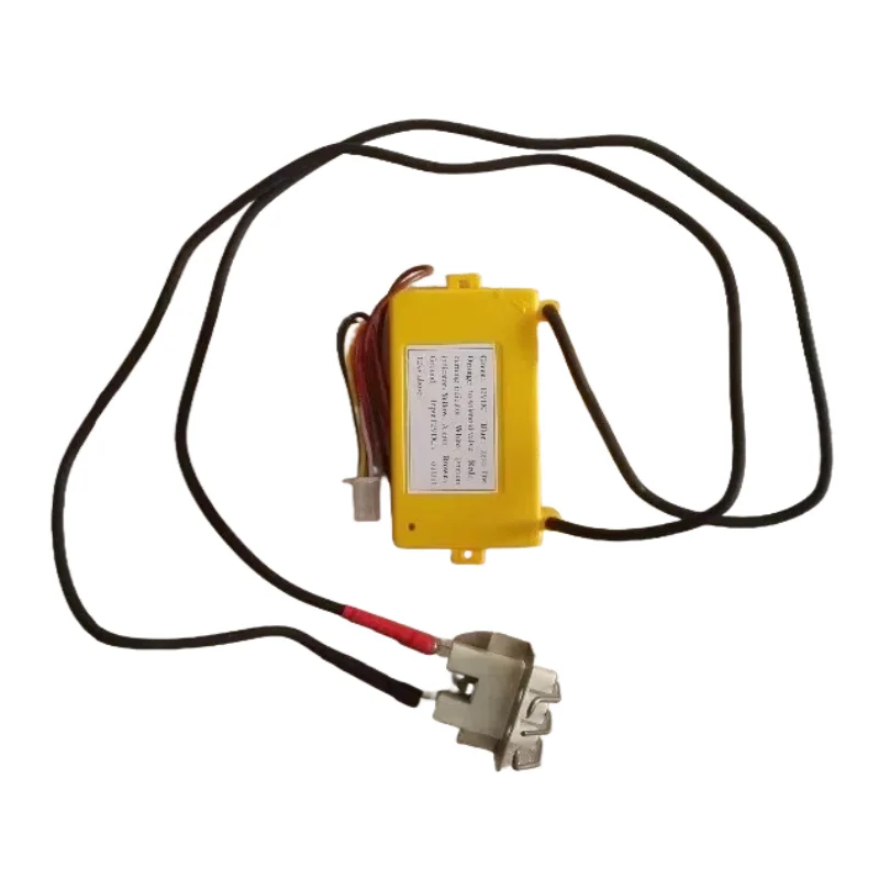 Gas Burner Ignition Controller With Electrode, Yellow Color Gas Ignition Box, Oven Pulse Gas Igniter 12vdc / 24vdc
