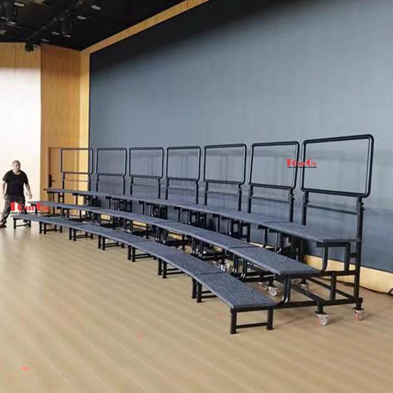 Mobile 3 Step Aluminum Stair Chorus Stage Choir Riser for Sale