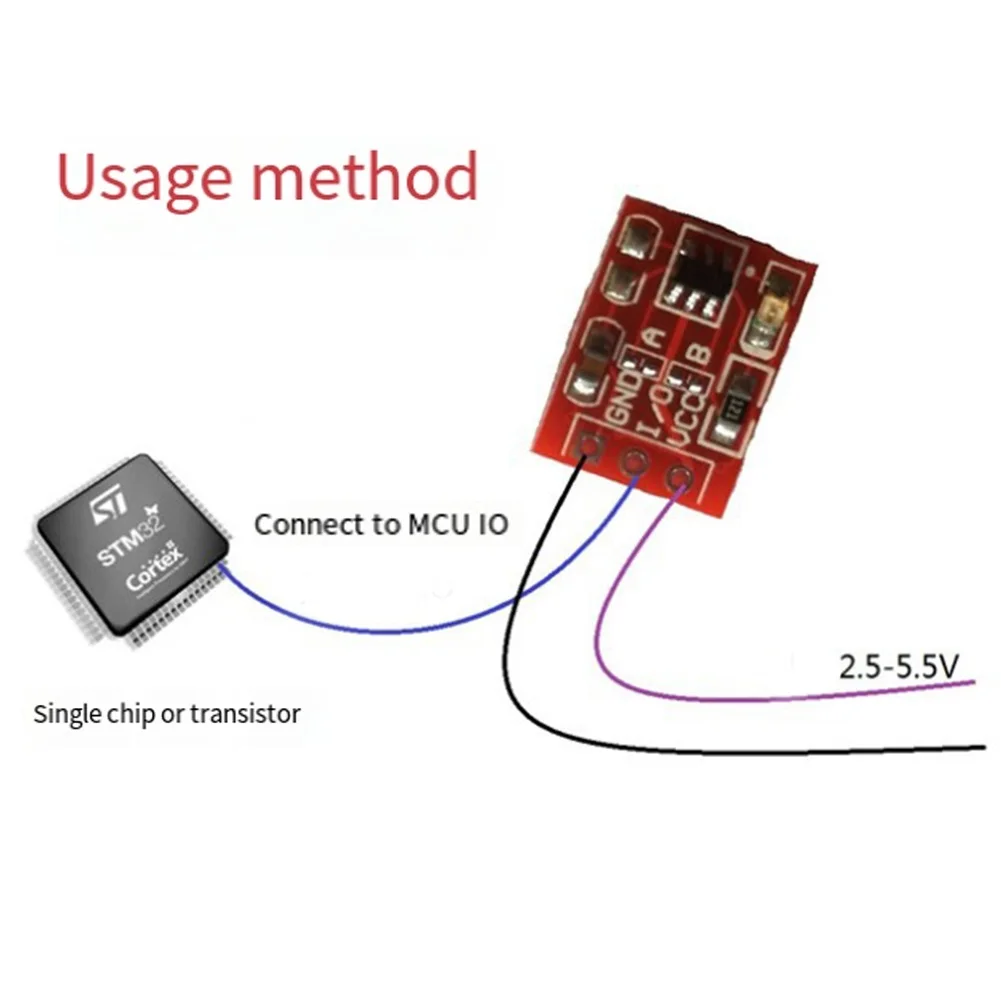 20Pcs TTP223 Touch Button Modular Self-Locking Micro Capacitive Switch Red Single Capacitive Switch 2.5V-5.5V Electrical Equipme