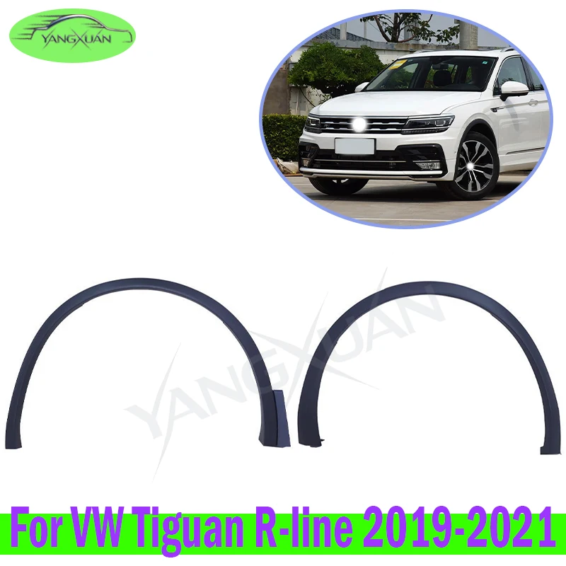 Front/Rear Wheel Arch Fender Flare Trim For VW Tiguan R-line 2019-2021 R Line Wheel Arch Molding Strip OE Replacement