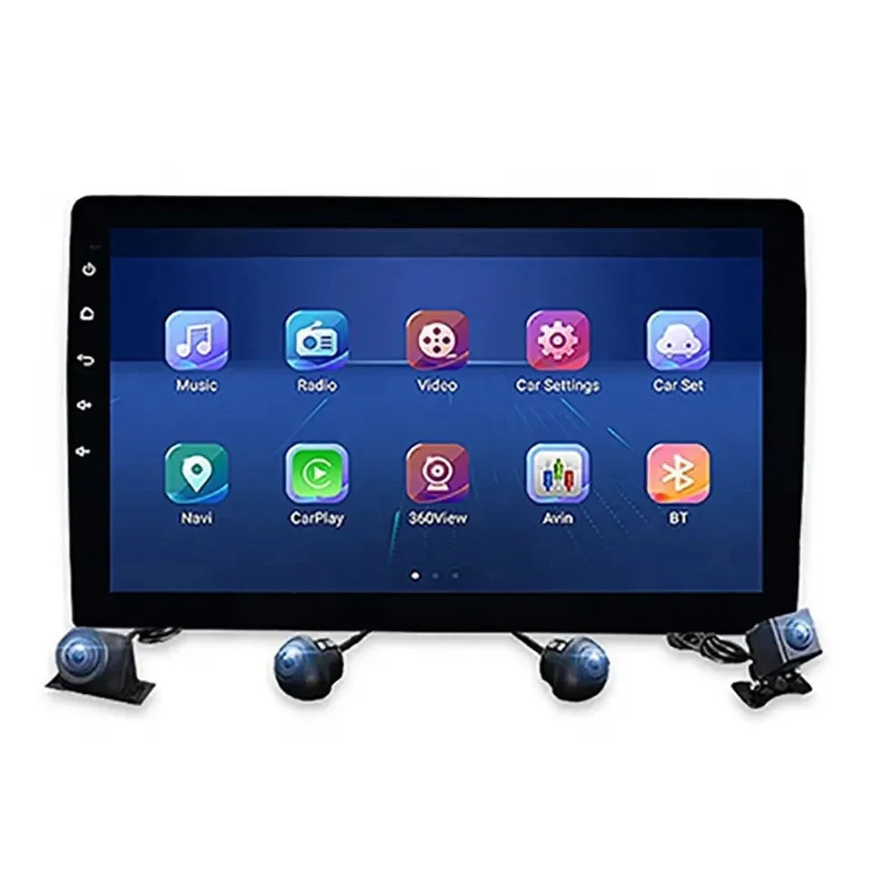 Lecteur DVD universel pour voiture avec caméra de recul, Carplay 360, vue complète, DSP, Android, Wi-Fi 4G, 8 cœurs, 5760B, 7 pouces, 9 pouces, 10 pouces