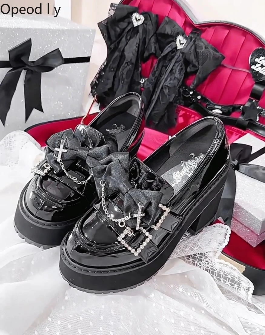 

Original Japanese Mine Series Platform Shoes Loafers Spring and Autumn New Mass-produced Sweet and Cool Girl Jk High Heels Pumps