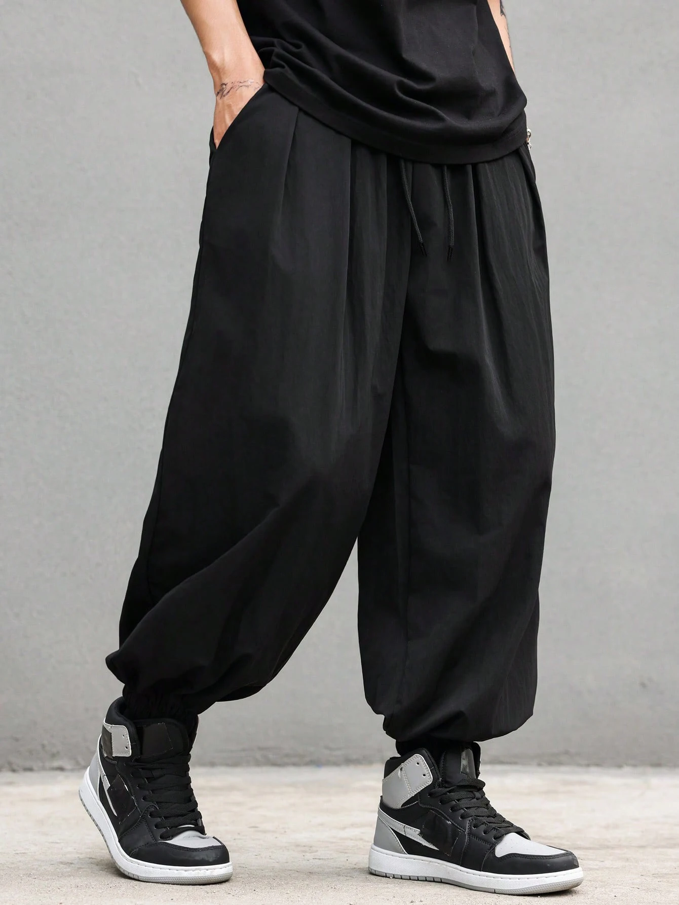 plus Size Men's Casual Trendy Long Pants Loose Fit for Daily Outings And Outdoor Sports