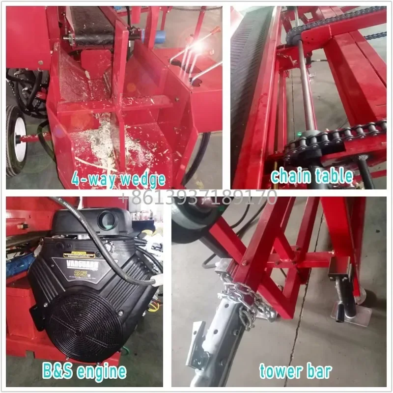 Automatic Firewood Processor Tree Cutting Machine Wood Splitter for Forestry Machinery