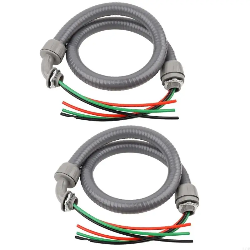 Whip Assembly None Metallic Liquid Tight Electrical Conduit for Heater, Air Conditioner, Timer, Mini Split System M4YD
