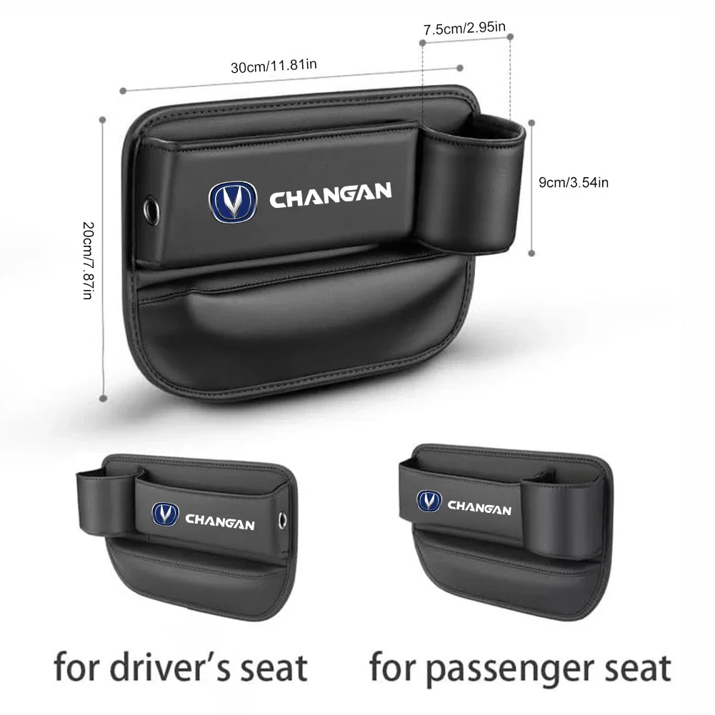 For Changan CS15 CS55 CS75 PLUS CS95 CS35 Car Seat Sewn Gap Crevice Slot Storage Box With Cup holder Auto Accessories