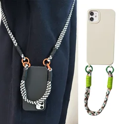 Crossbody Necklace Strap Lanyard Phone Case For iphone 15 16 14 13 11 12 Pro Max Soft Silicone Cover