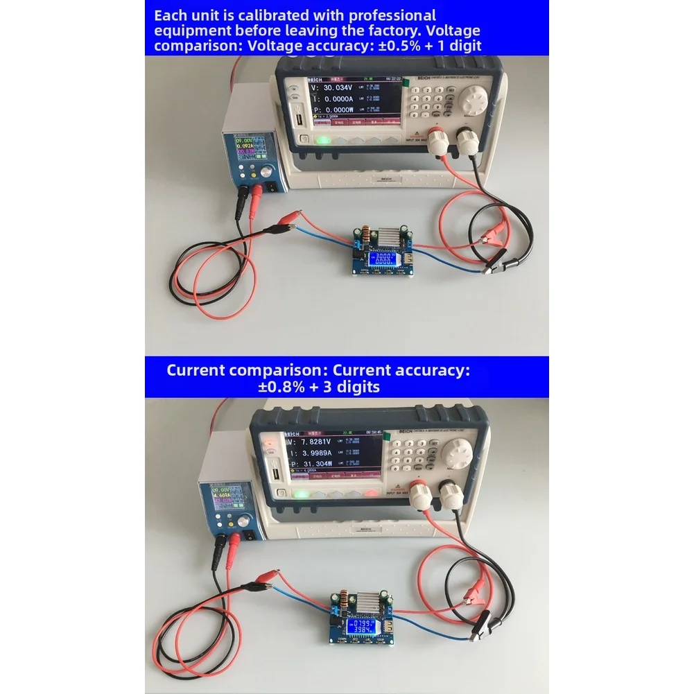 Digital Adjustable DC Power Supply 35W 0.6V to 30V 0A to 4A with Soft Start Reverse Polarity and Thermal Protection