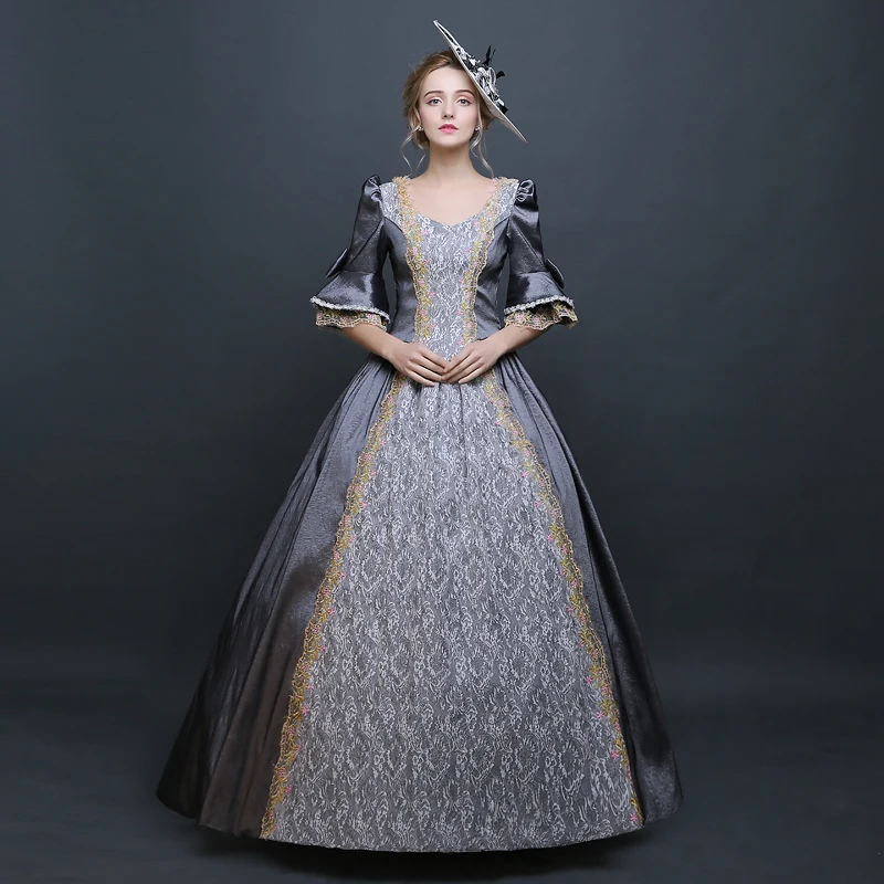 Cosplaydiy French dress Civil war Southern Belle Ball Gown Victorian Vintage Costume Lady Dress Women Medieval Dress custom Made