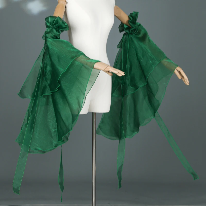 1 paar Chinesischen Stil Klassischen Tanz Wasser Ärmeln Hanfu Dekor Wasser Hülse Elegante Gradienten Chiffon Streamer Leistung Kostüm