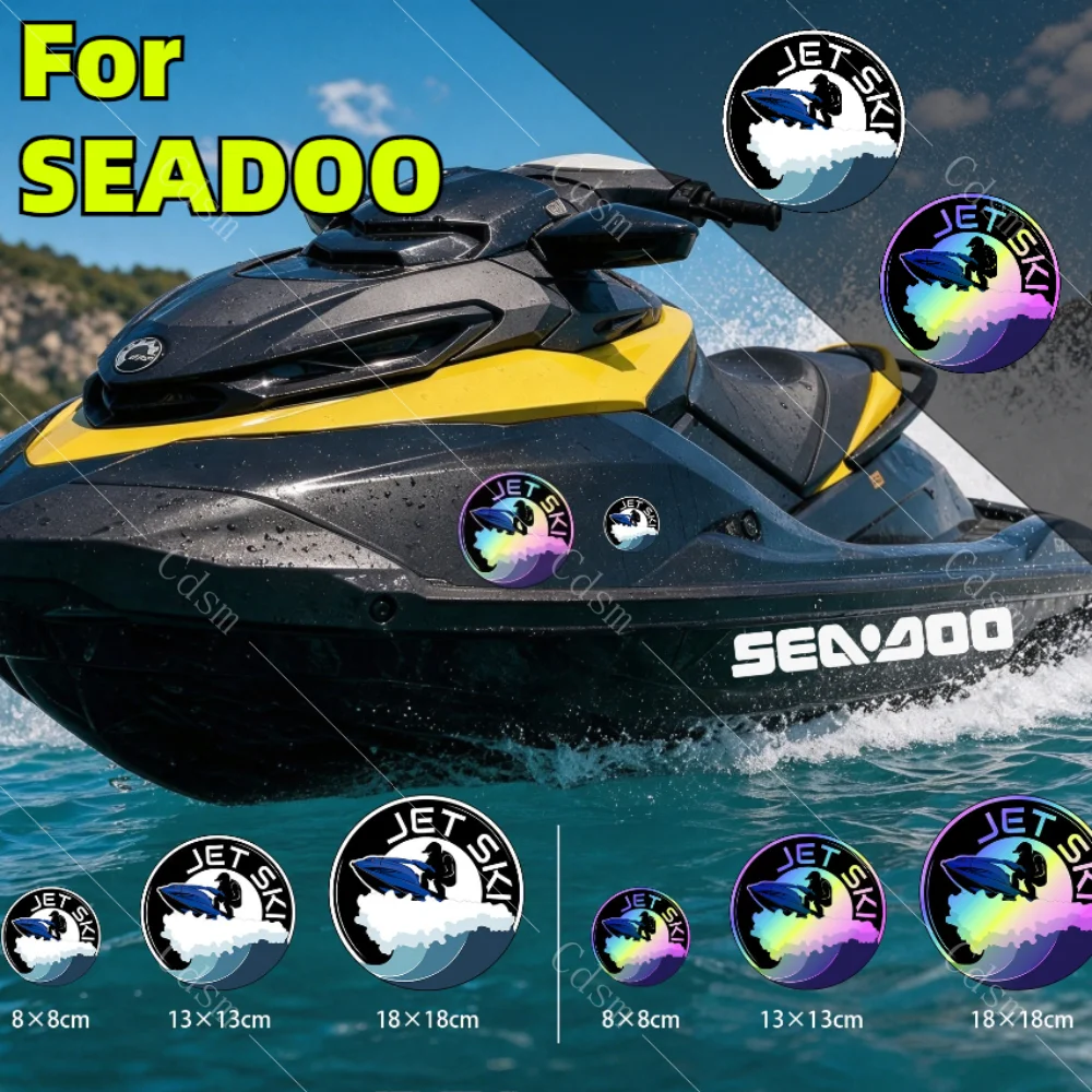 Jet Ski Stickers Laser Waterproof Vinyl Decal SEADOO Boat Amphibious Trailer Accessories for GTX BRP RXT WaveRunner FX Limited