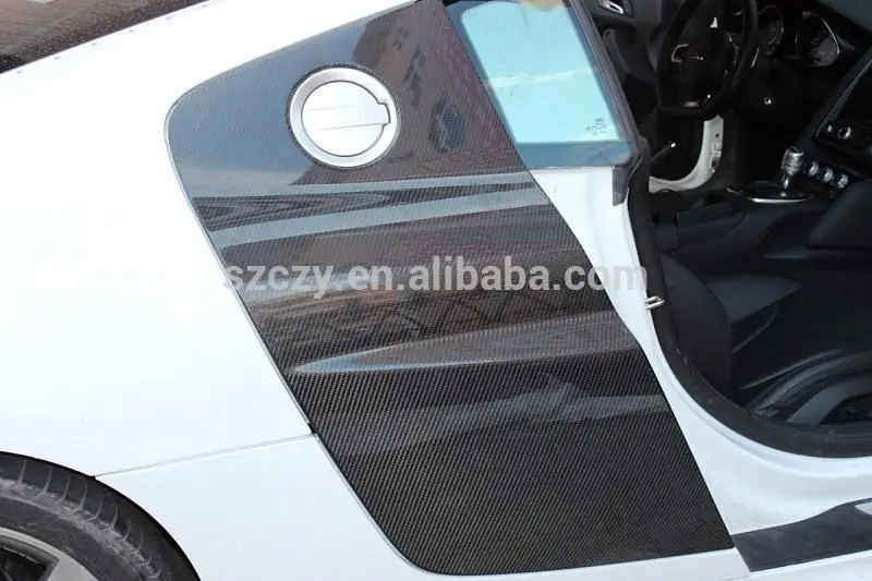 شفرات جانبية لحاجز الباب من ألياف الكربون لأودي R8 V8 V10