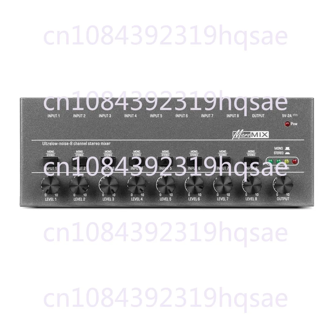 DX-400 4-Way Audio Mixer 6-Way 8-Way Mini Signal Mixer Small Mixer