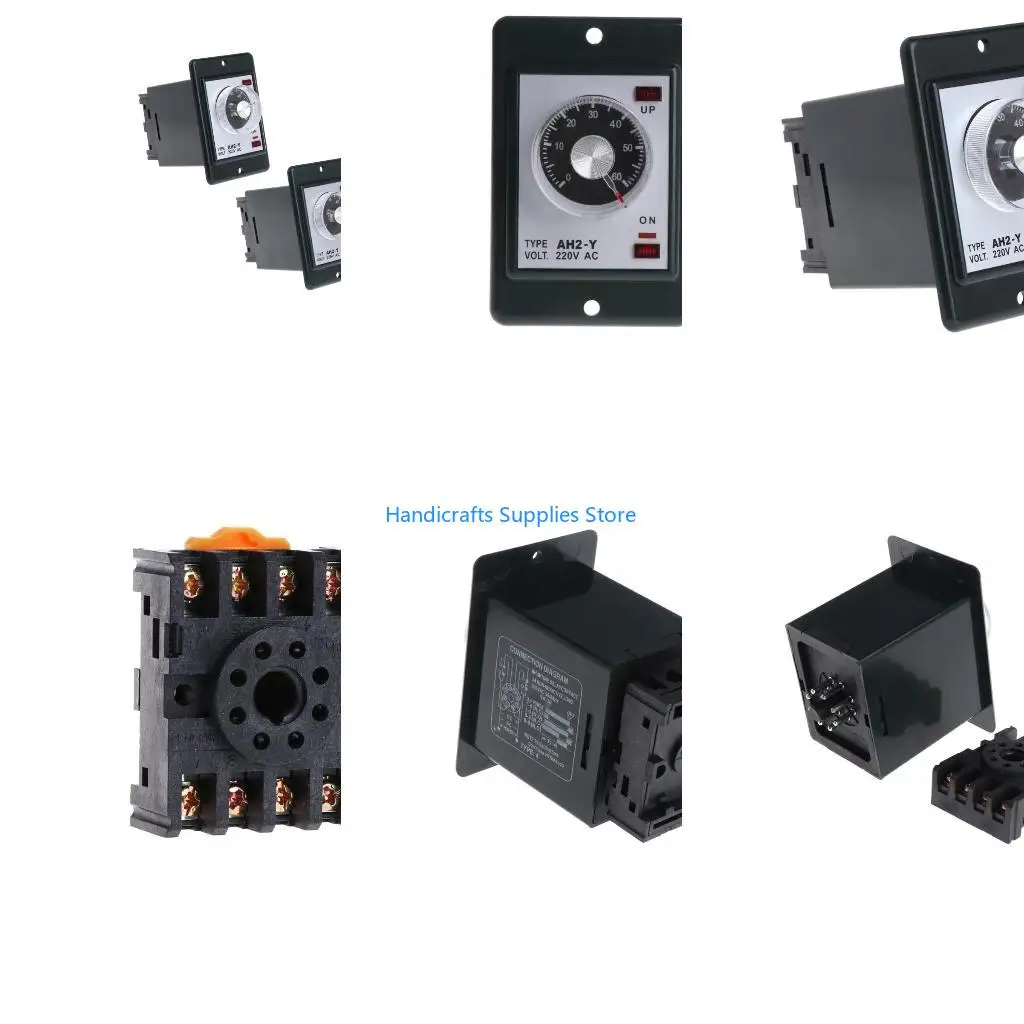 R1WA 0-60 seconds/minutes Power On Delay Timer for Time for w socket base AC 22