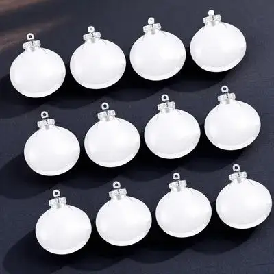 

12Pcs Christmas Ball Transparent DIY Tree Hanging Ornaments Empty Xmas Tree Decoration Balls Christmas Ball DIY