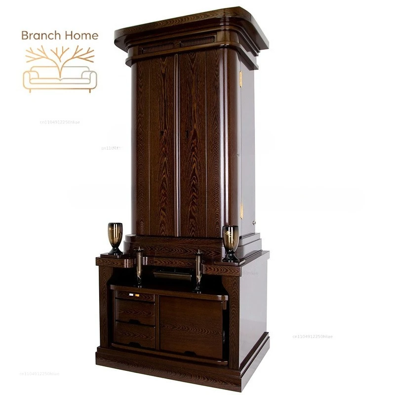 x1American Classical Household Buddha Cabinet Divine Table Household Tribute Table Buddha Terrace Incense Cabinet