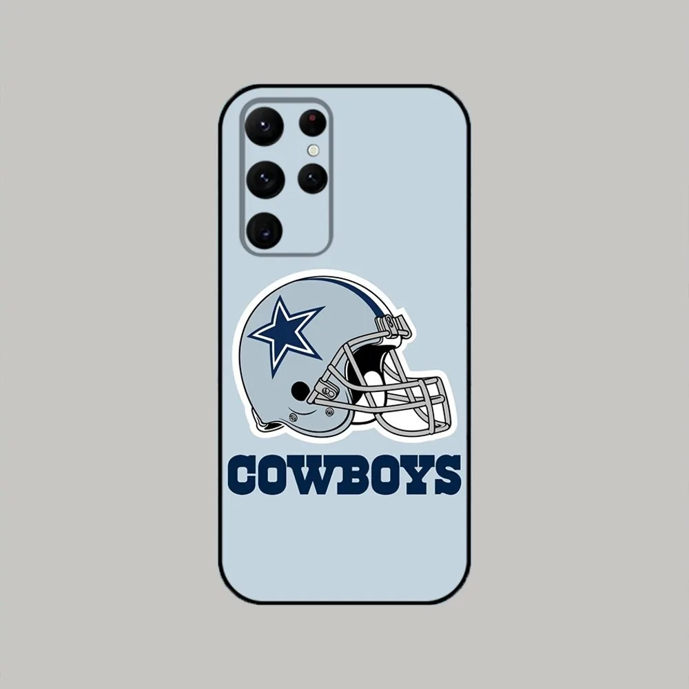 Blue Star Phone Case For Samsung Galaxy A20,A21s,A22,A31,A32,A52,A53,A72,73,A80,A91 D-dallas c-Cowboys-S Soft Black Cover