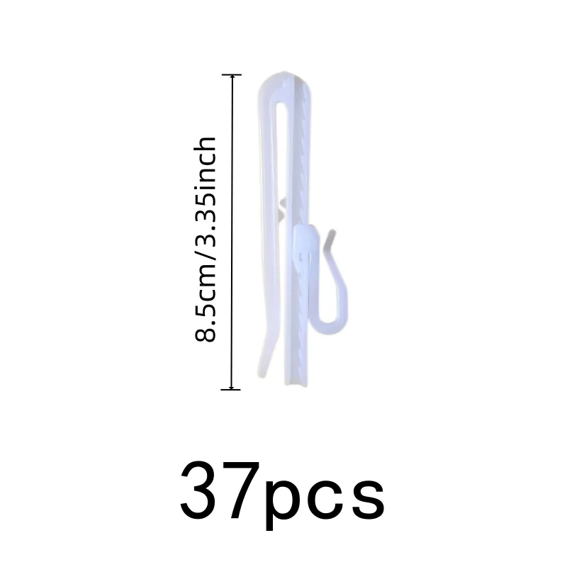 37 pcs 8.5cm Raise Lower Curtain Clips with Easy Install Simple Setup, Multipurpose, Versatile, Practical
