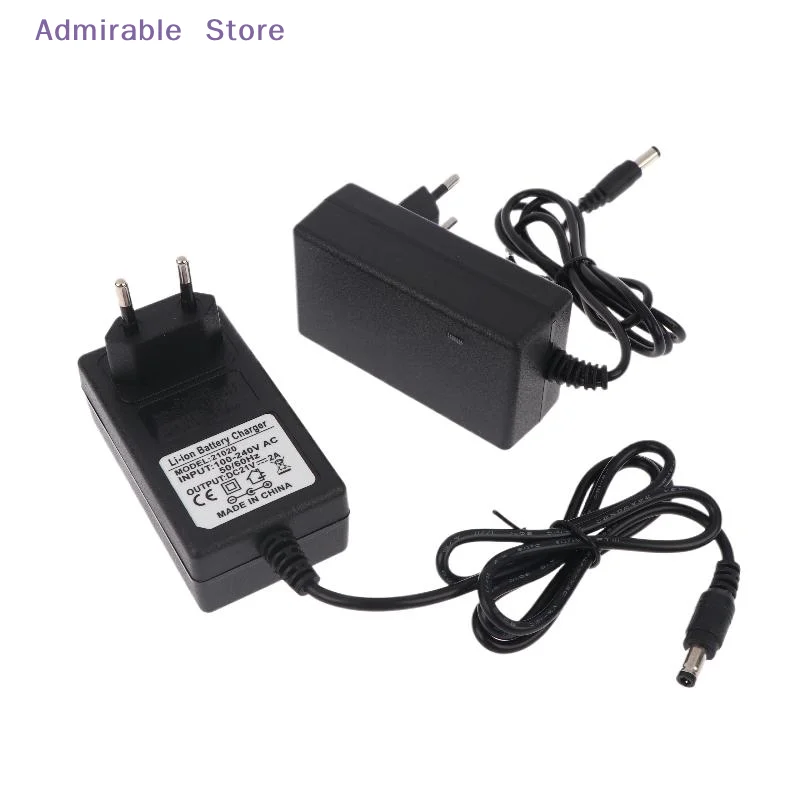1Pcs 21V Lithium Battery Charger Long Service Life 1A 2A EU Plug Adapter for 18V Daily Use Cordless Power Tools